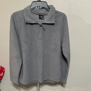 Sonoma Gray Zip-Up Sweater